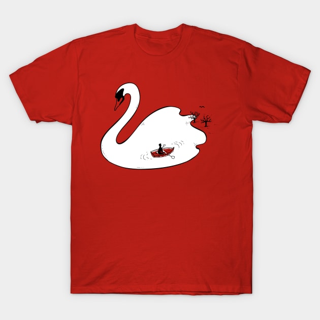 Swan lake T-Shirt by celandine